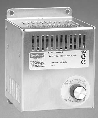 Rev. A October 2004 Electric Heaters Application Designed to protect sensitive mechanical, electrical, and electronic equipment from the harmful effects of condensation, corrosion, and low