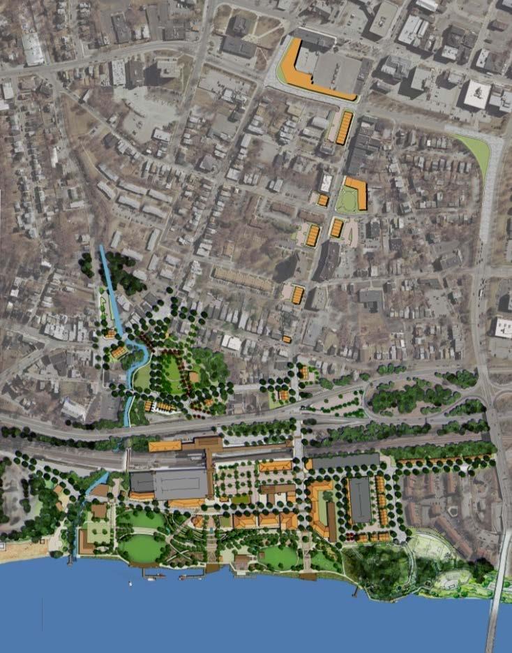 Overall Goal #3: Create a High-Quality Waterfront Park and Regional Destination Between Main Street, the Railroad Station, and Walkway Elevator.