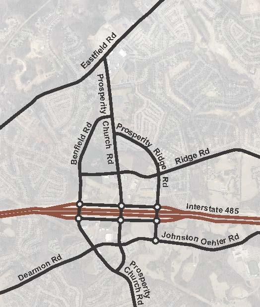 Transportation Plan Major Street Network (parts still under construction) Envisioned in the 1999