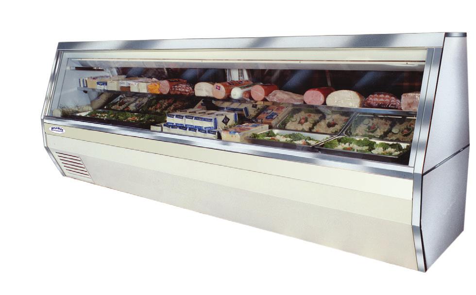 Deli Meat and Fish Cases Self-Contained shown, remote models available Traditional Cases Bottom double duty storage Mezzanine