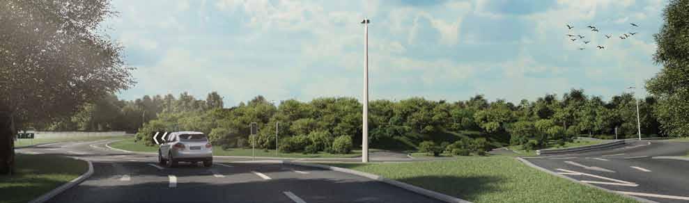 Two options are being considered for carrying the A303 on a flyover above the roundabout. One option (Figure 5.