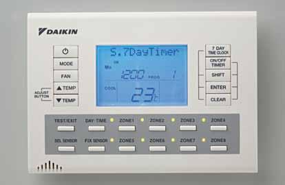 Daikin s state-of-the-art ducted zone controllers have innovative features to make it easy for you to enjoy the comfort of your own home even more.