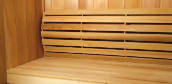 Enhancing the experience Little details can make a big difference. A few wellchosen accessories will soon give your sauna room a distinctive character all of its own.