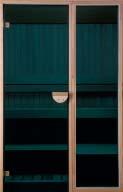 Frame: pine Colour: grey Glass door Frame: pine Colour: bronze The inclusion of all glass doors and windows
