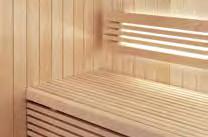 craftsmanship. Tradition is made of spruce and the interior is solid aspen. Select your own sauna door, sauna interior and heater.