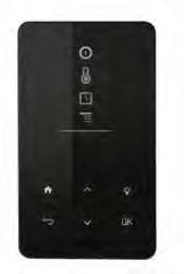 The control panel can also be controlled from external units. Size: 130 x 190 mm, depth 27 mm. IP 24. Item no.