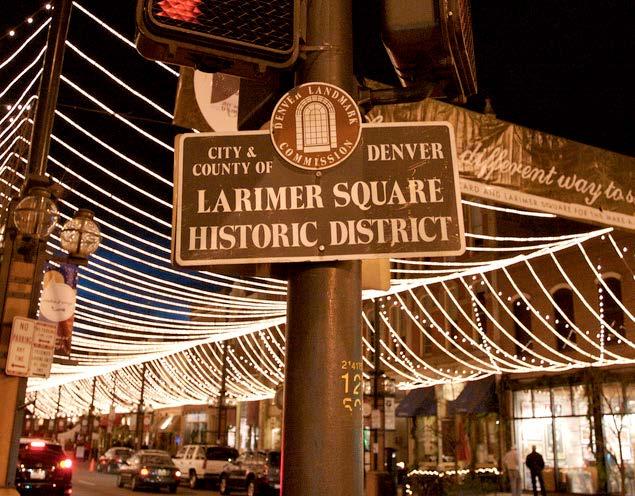 What was the first historic district designated in Denver? A.