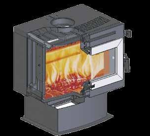 The Masport Heating cast iron fireboxes feature an advanced panel design of heat