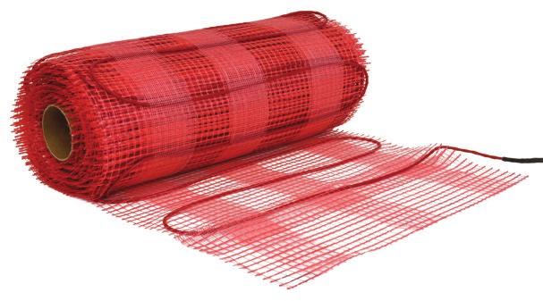 NUHEAT Custom & Standard Mat System Pre-built like an electric blanket, Nuheat Mats are available in standard sizes or can be custom built to precisely fit any room with curves or angles.