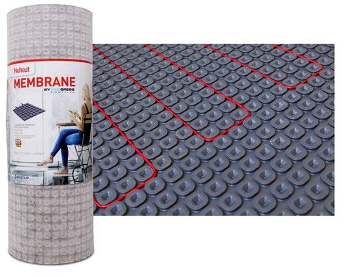 The low profile of the Membrane reduces the stress caused by differential movement between the tile layer and the substrate which can lead to tile cracking.