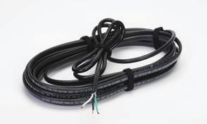 Preassembled self-regulating heating cable with 6-ft cold lead and lighted plug for small piping up to 2-1/2 inches in diameter in dry or wet locations.