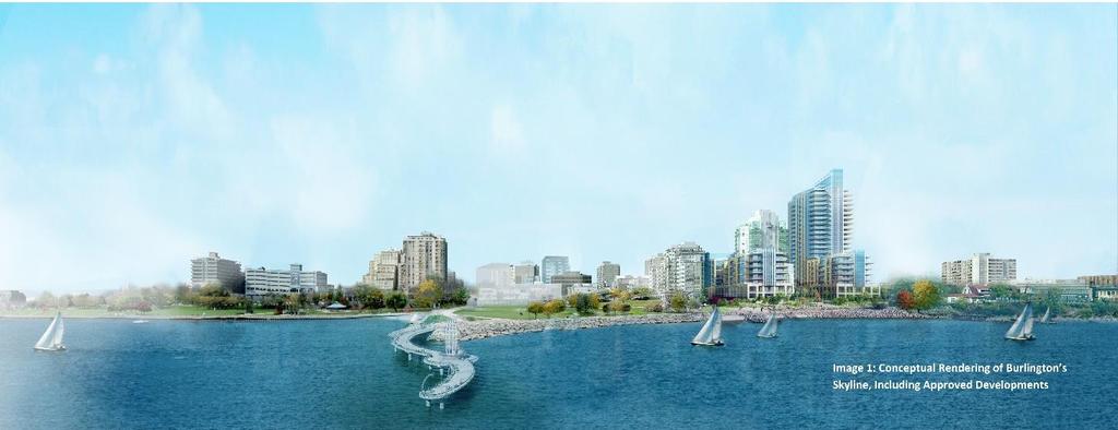 Page 21 of Report PB-11-18 Appendix B Conceptual Rendering of Burlington s Skyline, including Approved