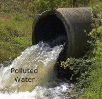 As shown the water goes to storm drains, and