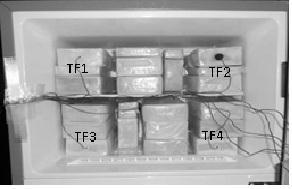 Susanto et al. 367 Figure 2 Position of thermocouples in M-package inside the freezer (TF) Figure 3 Position of thermocouples in M-package inside the freezer door (Door/Upper and Door/Lower) 3.