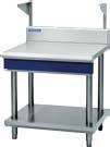 00 Table complete with stub back suitable for all Blue Seal Evoution Series products. 900mm PROFILED IN-FILL TABLE/REFRIGERATED BASE BS TABLE B90-RB 2,100.