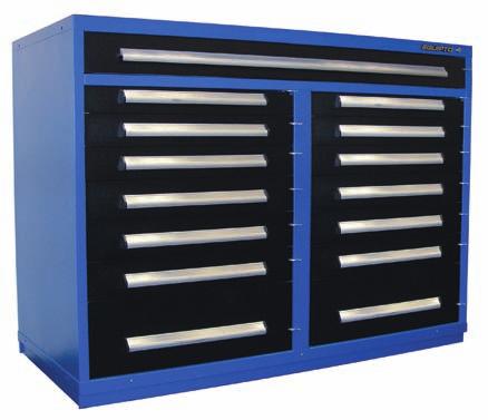 Featuring 400 lb drawer capacities, multiple hard top surfaces to choose from, and the ability to add casters for mobility, a tool cabinet is the perfect choice for any application.