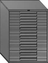 45 W x 27 3/4 D x 59 H Select The Drawers You Want To Put In The Housing.
