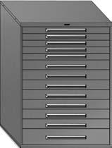 5 To customize an Equipto Modular Drawer Cabinet, first select a housing from the following options: 29 High, 33 1/2 High, 38 High, 44 High or 59 High Housings Total Drawer Points Value 44369-18 29