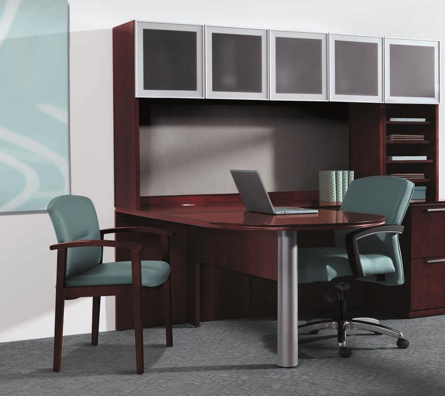 Arrive combines a versatile selection of desks and storage with a mix of materials to fit any office environment.