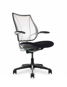With an innovative tri-panel mesh backrest that provides custom back and lumbar support and a lightweight design, Diffrient World is, like all of Humanscale s products, simple,