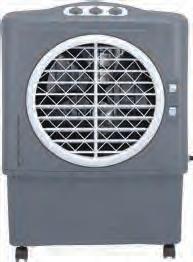 Its powerful motor helps to deliver strong air flow while the 14 (36 cm) fan blades and 3-side honeycomb cooling media keep
