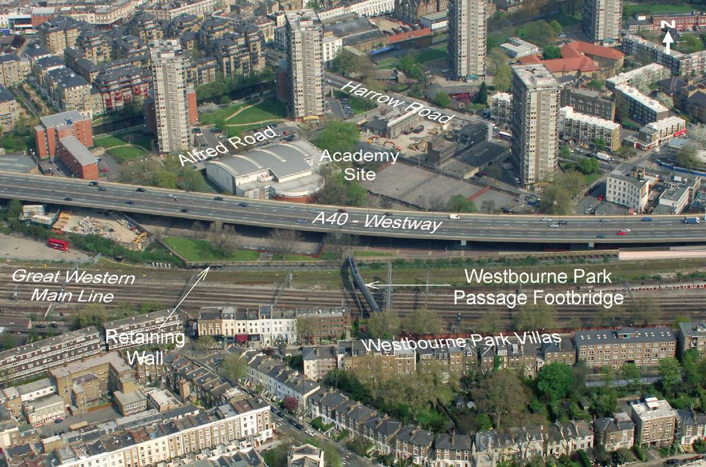 Summary of Impacts Route Window C1: Royal Oak Portal The extension of sidings and associated work on the retaining wall and Westbourne Park Passage footbridge does not change the significant impacts