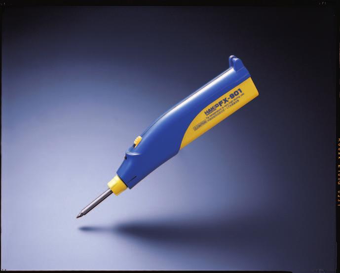 Battery-Powered Soldering Iron Battery-Powered Soldering Iron Tip included Easy-to-carry soldering iron powered by AA alkaline batteries Cordless
