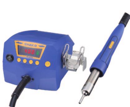 SMD Rework Station Hot-Air SMD Rework Station Digital Nozzle included Hot Air Reworking High volume airflow and high output a various kinds of rework Full digital control of temperature, airflow, and