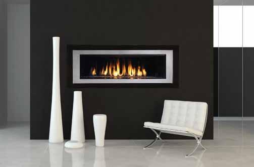 Innovative Infini-Flame technology produces a continuous band of tranquil flames across the viewing area.