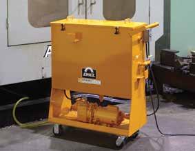 Portable Coalescer This unit is designed for any size plant but especially for ones with multiple machine tools, having large central filtration systems, or aqueous parts washers.