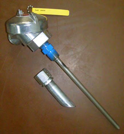 Exposed Tip, Type J, Shrouded Thermocouple 18770