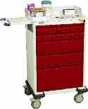 4 3" drawers 26 1/2" 22" 43" 200 1 12" drawer 23966MEL- Same as 23966M- but with electronic lock option PreFerred emergency CarTs PACKAGE A: #115159 23004M 3005M 23008M Cardiac Board and Bracket IV
