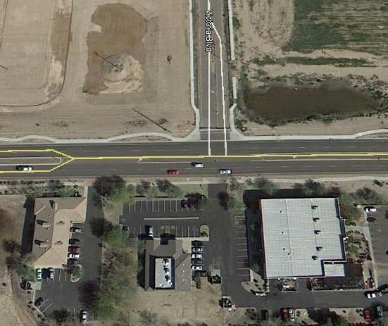 the intersection of Ocotillo Road and Victoria Blvd.
