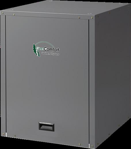 The system is also reversible and capable of providing chilled water for air conditioning.