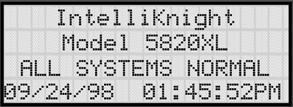 IntelliKnight 5820XL Installation Manual Note: Detector status can also be viewed and printed using the 5660 SKSS or 5670 SKSS (facility monitoring only). 8.
