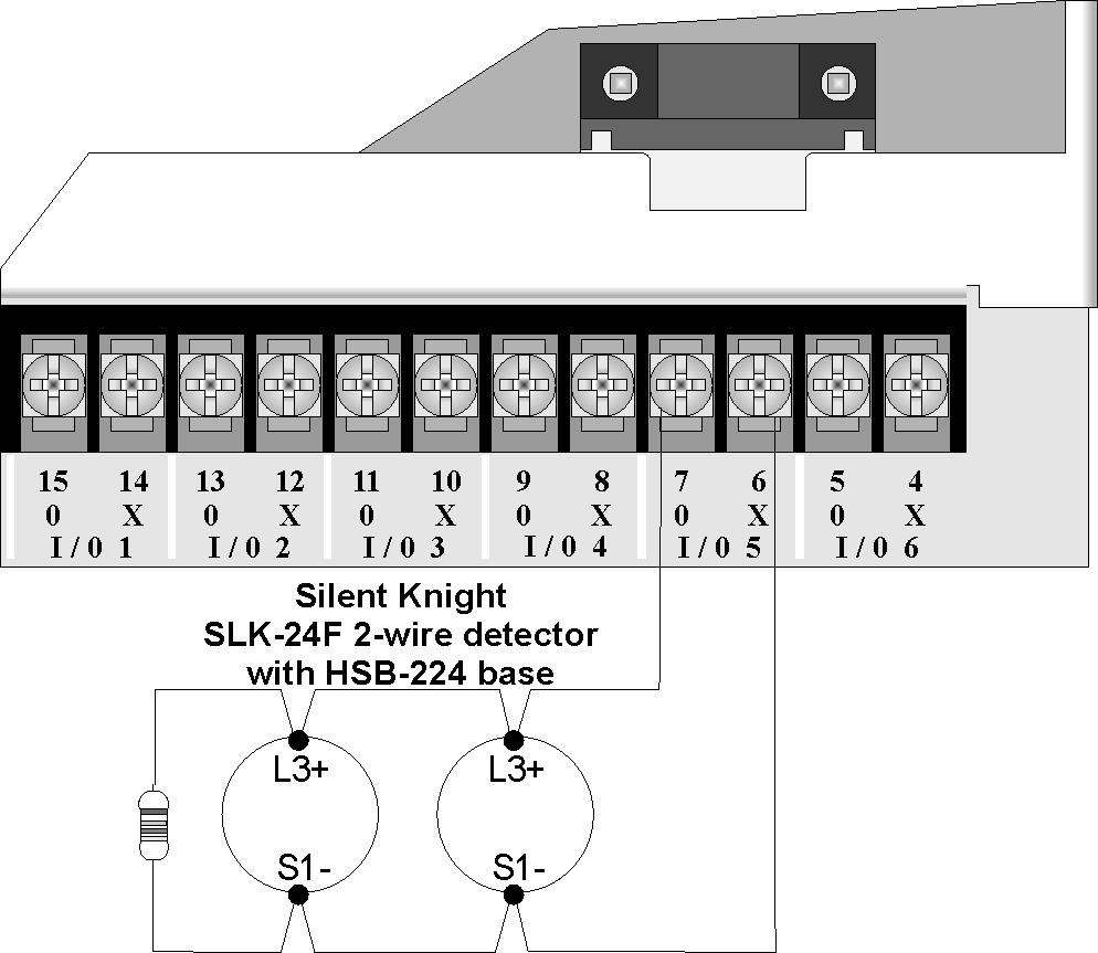 Control Panel Installation 4.13.3 Installing 2-Wire Smoke Detectors Any compatible U.L.