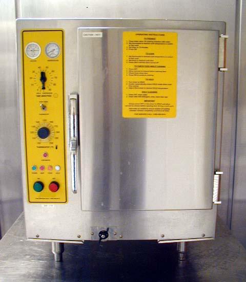 Control settings allowed the unit to be operated in either continuous steaming, timed steaming, thermostat controlled steaming, or a