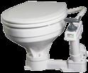 outfit your marine lavatory with the perfect-sized toilet, no matter what the layout. The standard electric model is equipped with a combined pump unit for disposal and flushing.