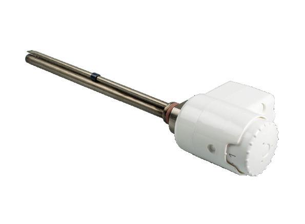 The thermostatic control is fixed to a PTC Class I heating element and have a cable.