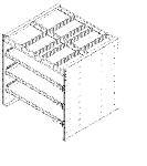 2 : 131 lbs : 250 lbs/drawer Axess Tray Drawers Install Time 5037-A Axess Tray drawer, aluminum : 38"d x 45"w : 38 lbs 5037-3 Axess Tray with 1 shelf / 3 drawers, aluminum : 38"d x