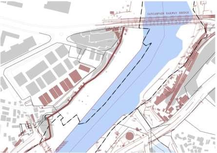 situation on the ground to formulate context specific, more functional design solutions. For example- The river stretch near the railway bridge shown in Figure 4.