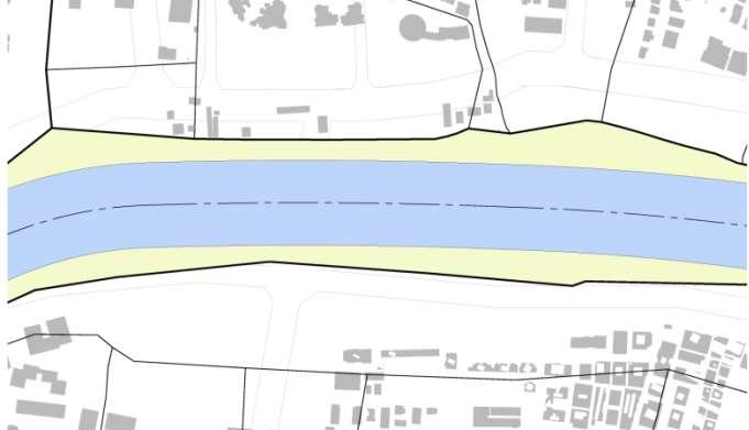 the section, is determined in the Hydrology and Hydraulics Study. Figure 4.21 on the adjoining page shows the minimum width for each of the three rivers.