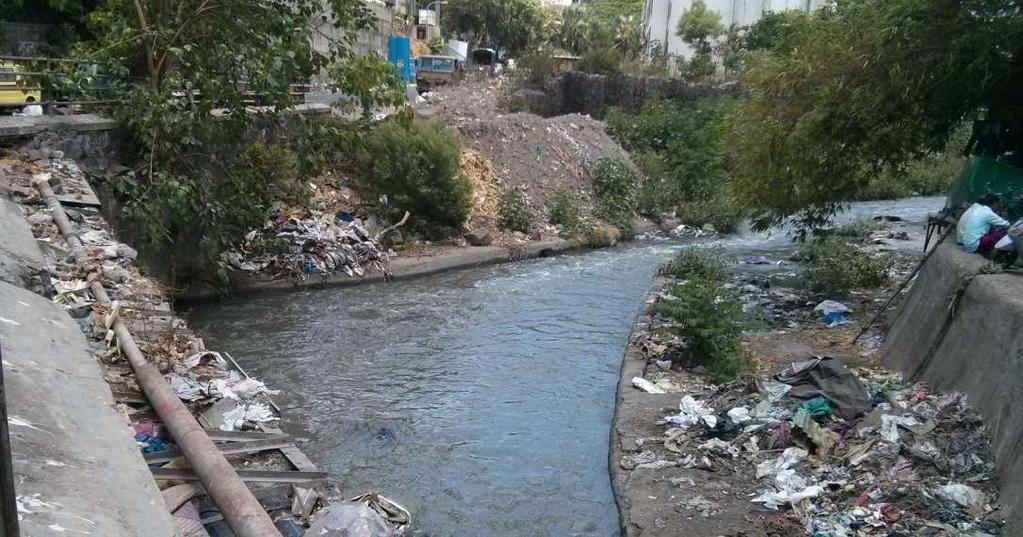 The urban development along the river has taken place in a haphazard manner and at quite a few locations, nallas are getting encroached by the development resulting into spillover of water