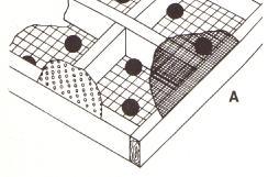 (A) Sieve frame showing square compartments and different mesh