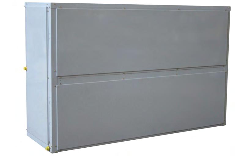PACKAGED UNIT 40RM Split Cooling Packaged Unit Air Delivery: 2400 to 12000 cfm Single Skin Cooling Package 10mm insulation Vertical/Horizontal installation Flexibility to choose 3 or 4 row coil to