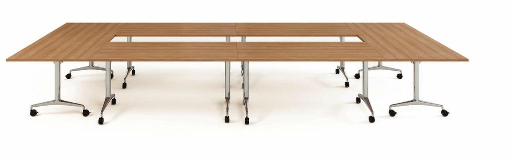 14 Obvio Active Tables \ rectangular \ d-end \ trapezoid \ linking-arc smartworking CREATING GREAT COLLABORATIVE WORKSPACE