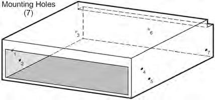 Installation instructions Install support platform in cabinet Provide a platform (100 lb. load capacity) within the cabinet to support the unit. The platform must be installed level and straight.