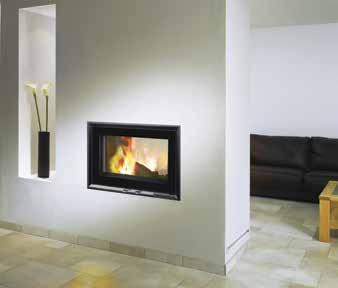 V SERIES V80LDF V100 Enjoy flames and heat in two rooms with the double sided Fondis V80DF. If you would like a landscape view of the flames then the V100 is the widest in the V Series.