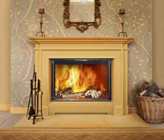 classic Stella III H700 & DF700 Installed in a central column or between rooms the Stella III Double Sided provides heat and a stunning view of the flames on each side and, by allowing you to look