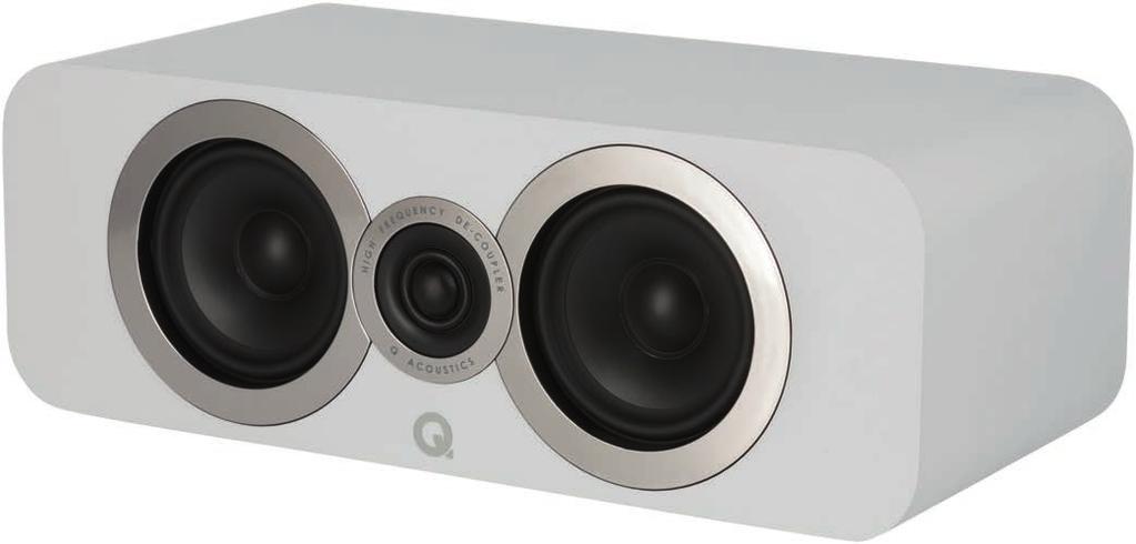 Q 3090Ci An accurate centre speaker with twin 100mm (4in) and 22mm (0.